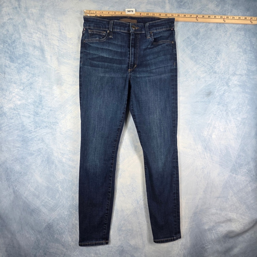 Joe's Jeans Womens 28 High Rise Skinny Ankle Dark Wash Stretch Denim Blue‎ Jeans